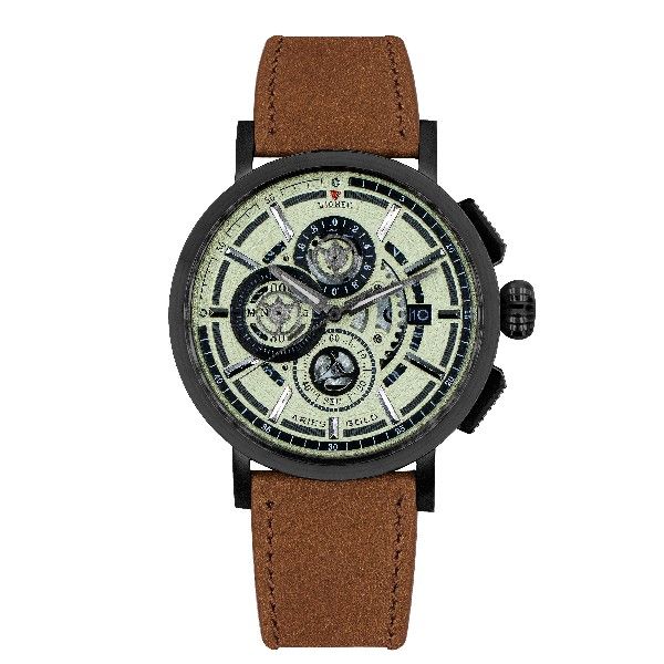 ARIES GOLD HAWK G 7018 BK-BEI MEN'S WATCH